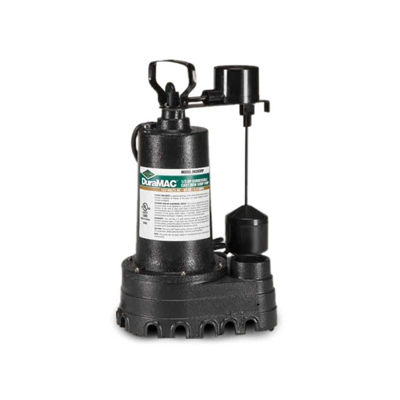 AY McDonald 6190-149 5033CVSP Cast Iron Vertical Sump Pump, 1/3 HP